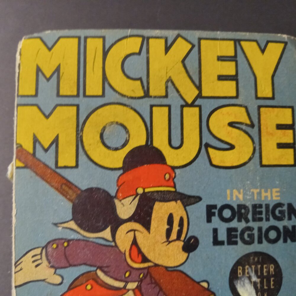 Disney MICKEY MOUSE IN THE FOREIGN LEGION #1428 VG, Big Little Books 1940 - Picture 14 of 16